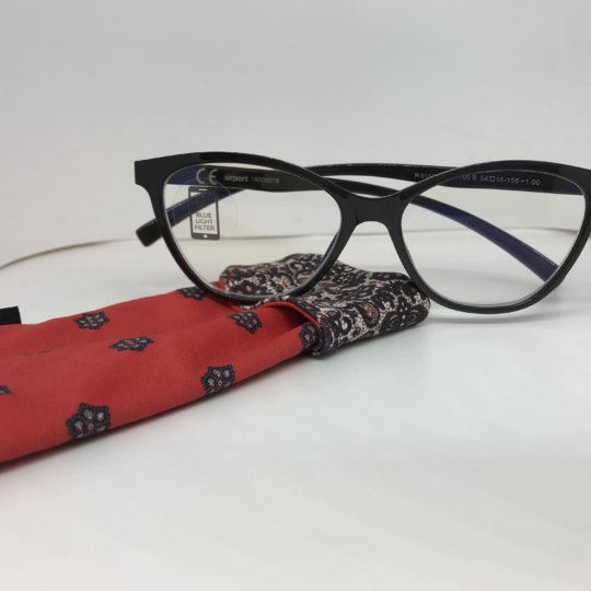 AIRPORT con antiriflesso luce blu - GRIGIO ANTRACITE LUCIDO -