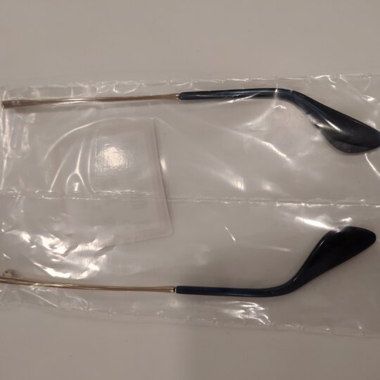 Alternative view of ASTE RayBan ERIKA 4171 - colore oro con terminali azzurro trasparente - 145