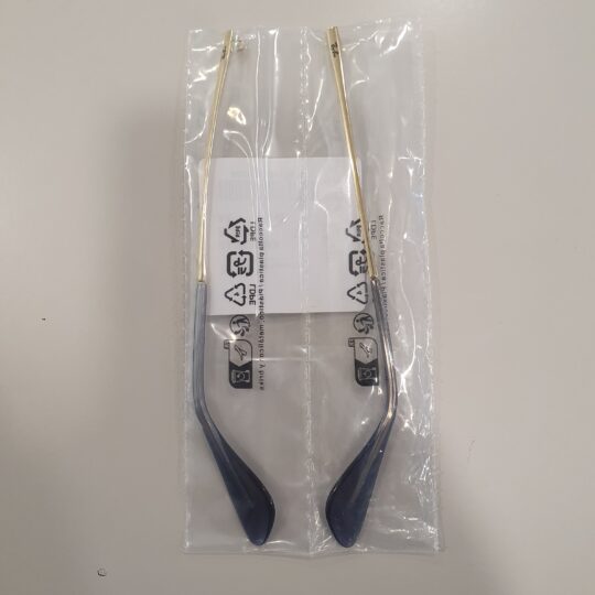 ASTE RayBan ERIKA 4171 - colore oro con terminali azzurro trasparente - 145