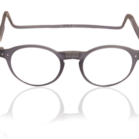 Occhiale da lettura premontato con calamita CLIC FLEX BROOKLYN grigio opaco - VARI POTERI