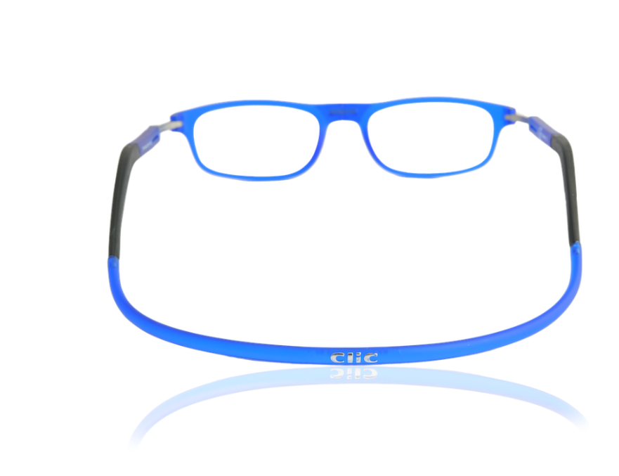 Occhiale da lettura premontato con calamita CLIC FLEX RECTANGULAR blu opaco - VARI POTERI - immagine 5
