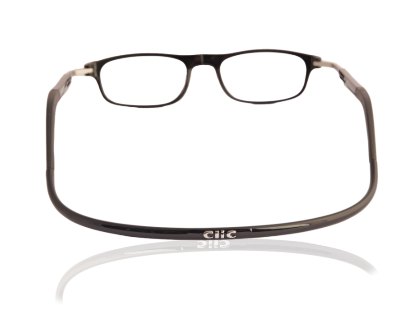 Occhiale da lettura premontato con calamita CLIC FLEX RECTANGULAR XL nero lucido - VARI POTERI - immagine 5
