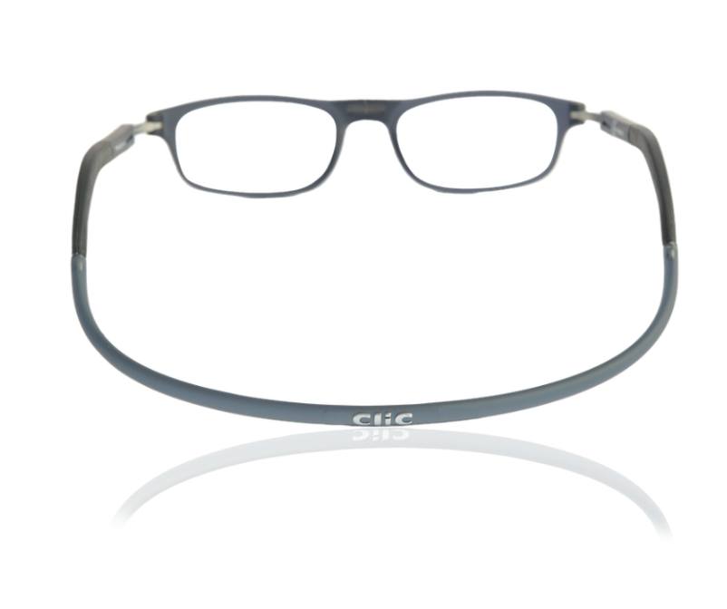 Occhiale da lettura premontato con calamita CLIC FLEX RECTANGULAR grigio opaco - VARI POTERI - immagine 5