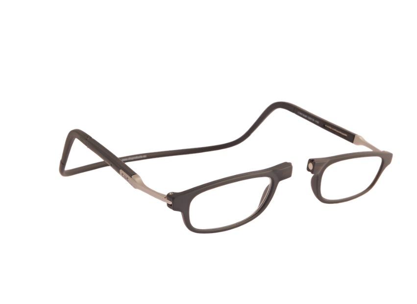 Occhiale da lettura premontato con calamita CLIC FLEX RECTANGULAR nero opaco - VARI POTERI - immagine 4